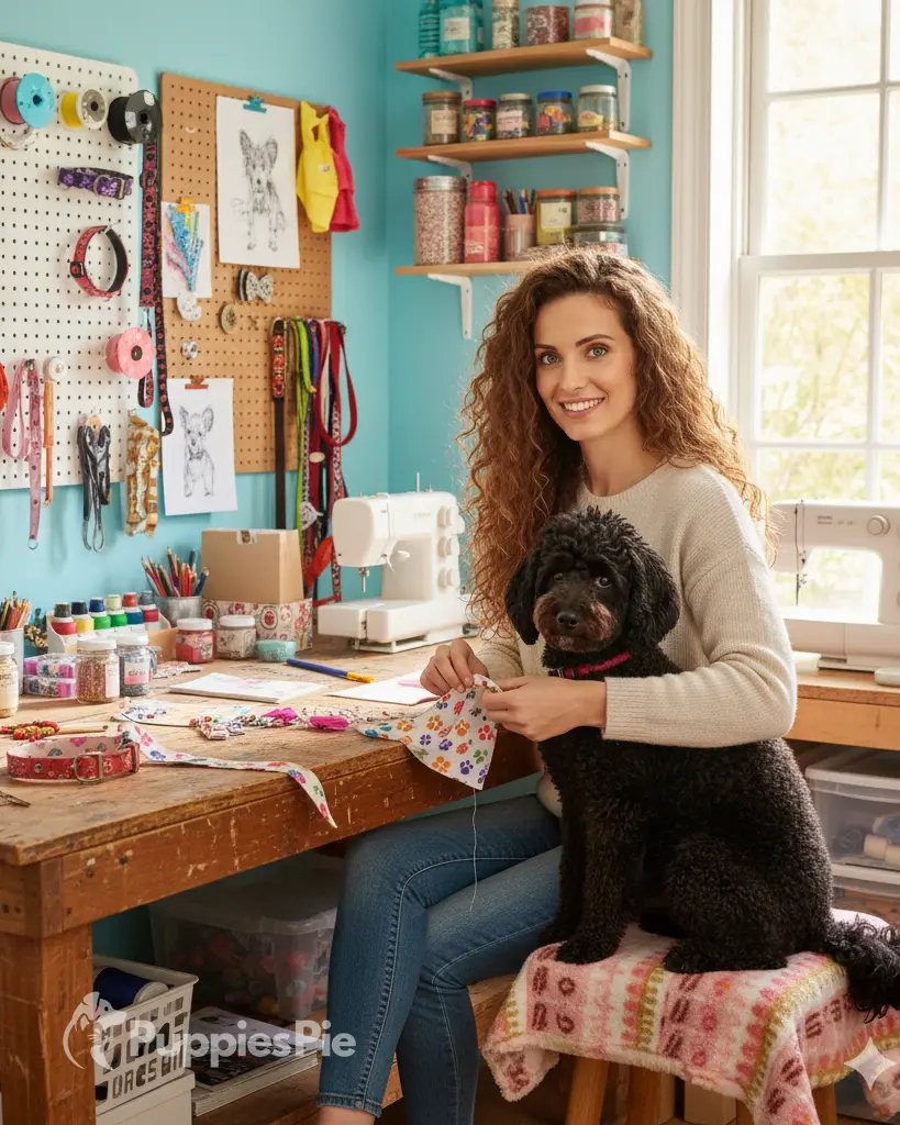 Chloe Mitchel and her Dog