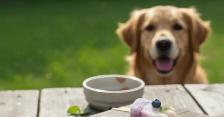 Frozen yogurt dog popsicles with fruit pieces on a cool surface, offering a refreshing treat for dogs.