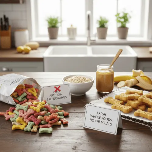 3-Ingredient Homemade Dog Treats: Easy & Healthy 1 No preservative food