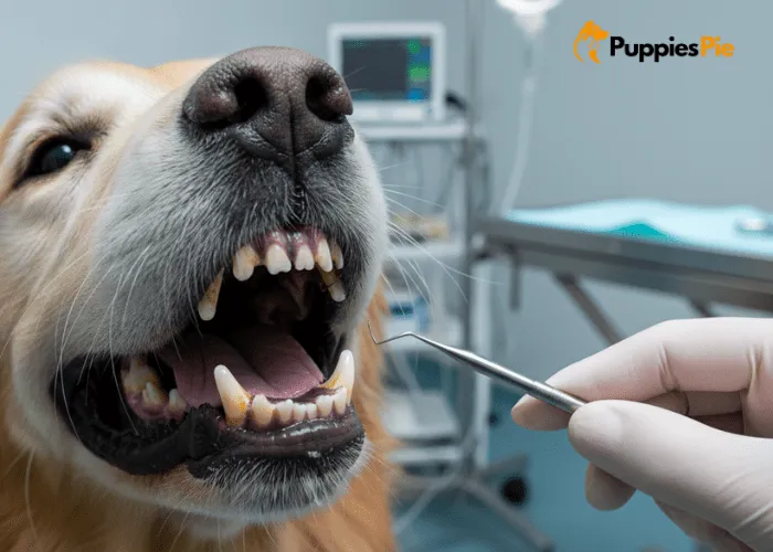 Dog dental problems including plaque, tartar buildup, gum infections, and tooth decay that may require costly vet cleanings.