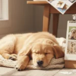 DIY dog calendar photoshoot idea featuring cute, themed pet photos for each month.