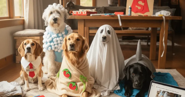 DIY dog superhero costume for fun reels small dog in red cape posing like a hero for cute pet photos.