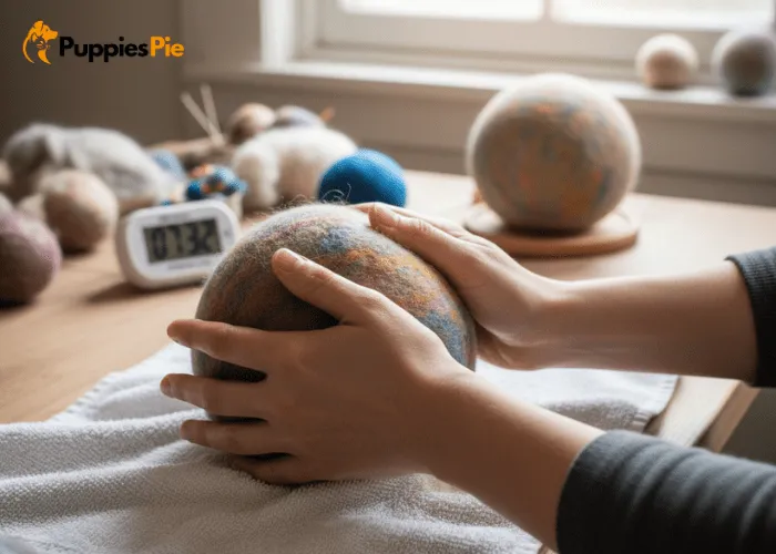 H3: Step 4 Rinse and Dry Rinse the ball under cool water to remove soap residue. Squeeze it gently, don’t twist. Pat it dry with a towel, then leave it to air-dry completely for 24 hours. You can speed up drying by placing it near a warm (not hot) vent or window. Once dry, it’ll feel firm, light, and ready for play.