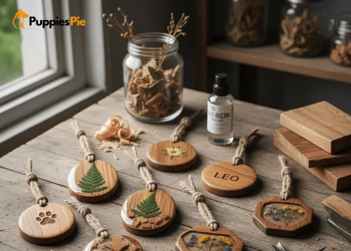 DIY Name Tag for Dogs (Resin or Wood) – Creative, Durable, and Personal 5 Making eco friendly DIY dog name tags using reclaimed wood, natural materials, and sustainable resins to reduce waste and support an environmentally conscious craft.