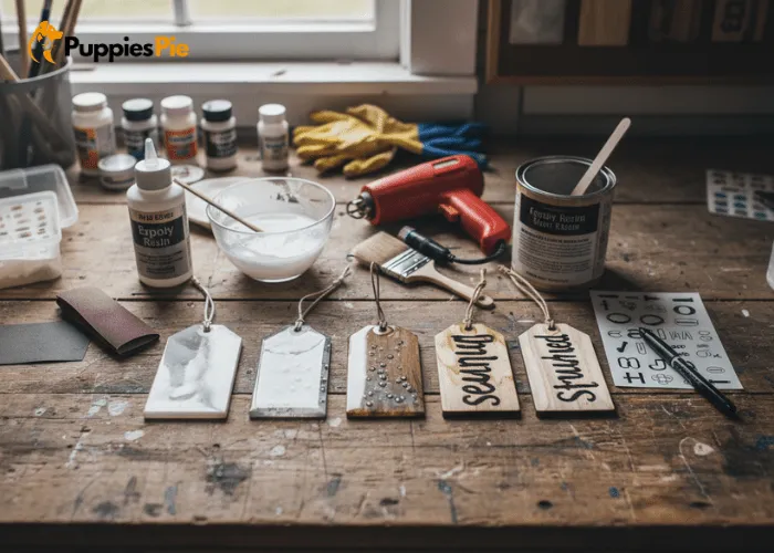DIY Name Tag for Dogs (Resin or Wood) – Creative, Durable, and Personal 4 Solving common DIY dog name tag problems like cloudy resin, air bubbles, blotchy wood finish, and smudged lettering to improve durability and appearance.
