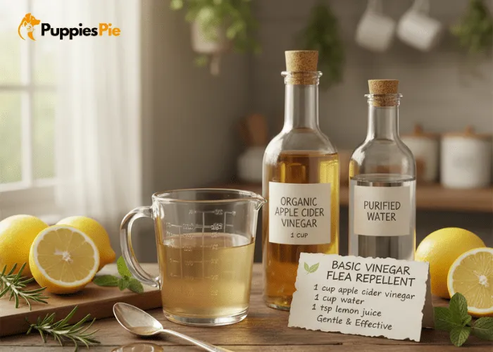 Homemade Flea Spray for Dogs: A Safe, Natural Fix for Itchy Problems 3 Diy dog flea spray with apple cider vinegar, water, and lemon juice for gentle flea repelling.